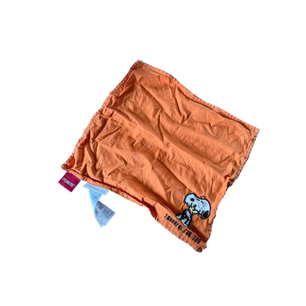 Pottery Barn Kids Thankful for you‎ napkin orange snoopy